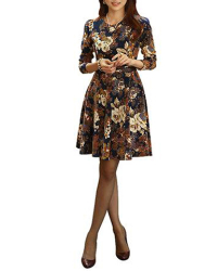 Jessica-Dress-Floral Print Fit and Flare Belted Waistline.jpg