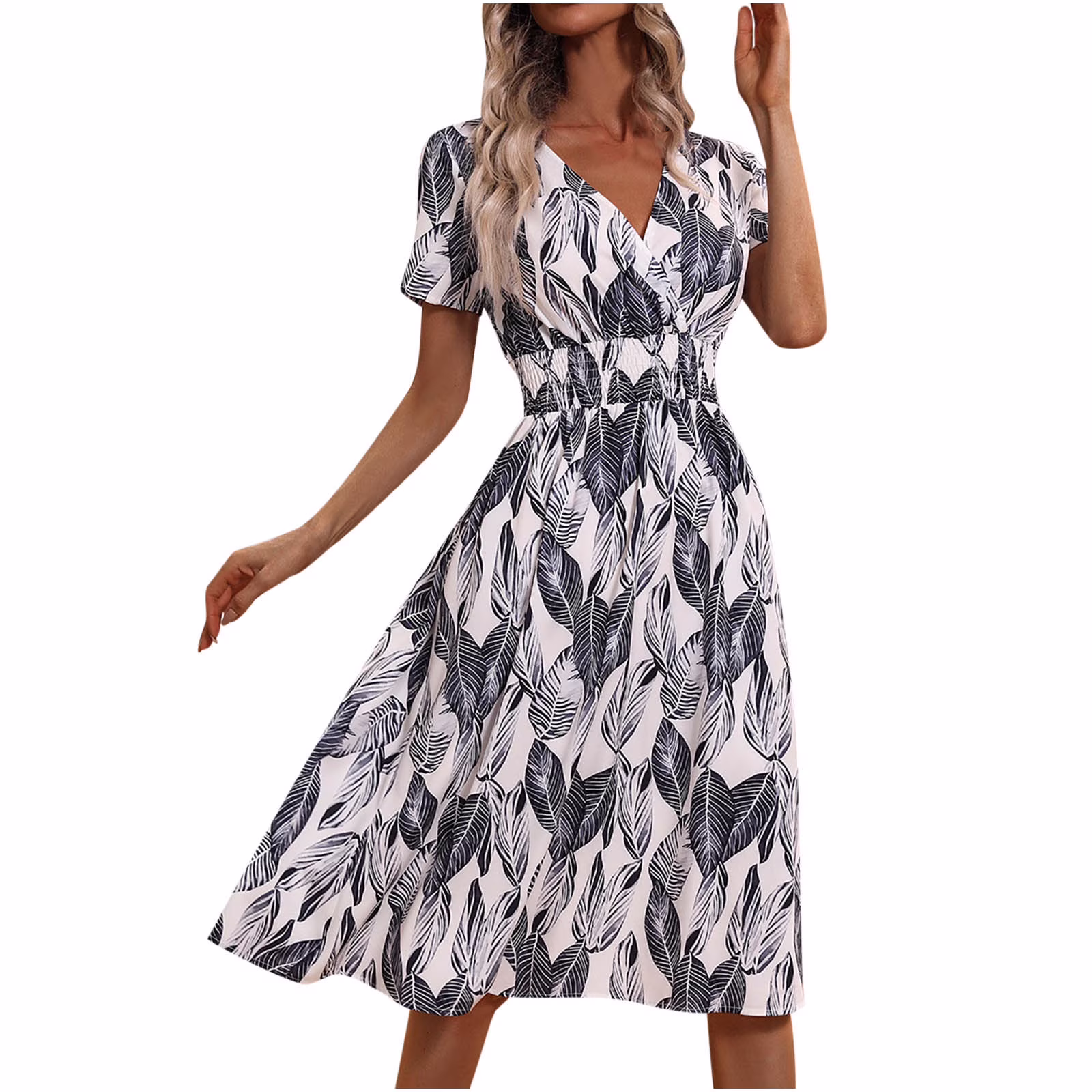 Jessica-Dress-blackandwhite leafshortsleeve.jpeg
