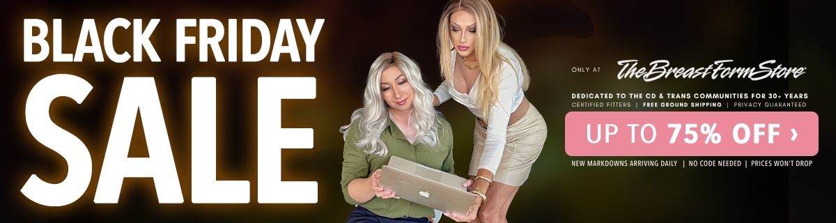 The Breast Form Store Little Imperfections Big Rewards Sale Banner Ad (Save up to 50% off)